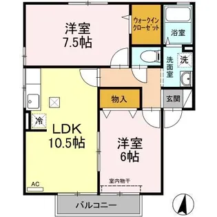 ポルト ベール C棟【1階】の間取り
