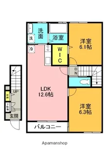 セントロイエル見能林【2階】の間取り