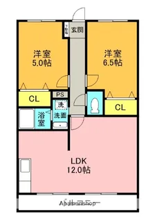 ハイツアクシス【203号室】の間取り