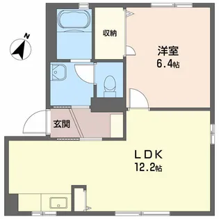 リッシュ良庵 Ⅰ【1階】の間取り