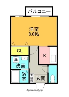 サンリバー21【102号室】の間取り