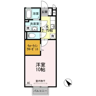 サニーガーデン B棟【1階】の間取り