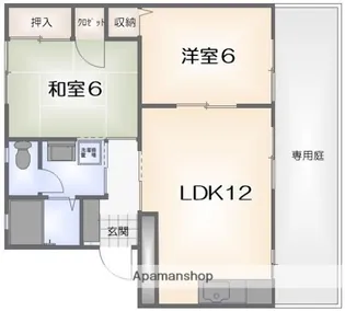 フォーレス立江【B102号室】の間取り