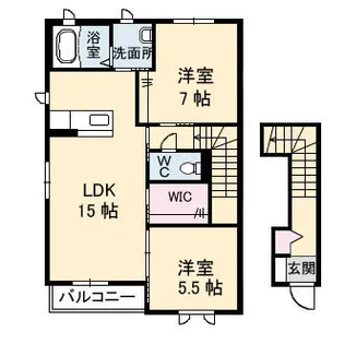 グランマスト春日 C棟【2階】の間取り