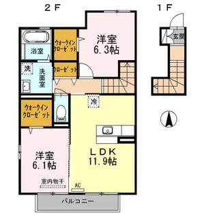 コンフォーティア M【2階】の間取り