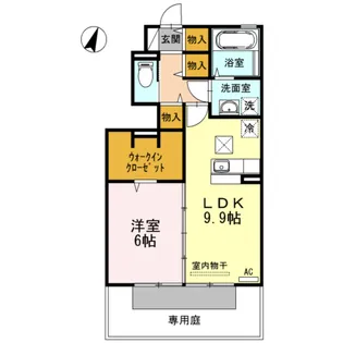 グリーンハイツ金沢【1階】の間取り