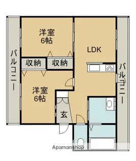 コォーリングマンションⅠ【3階】の間取り