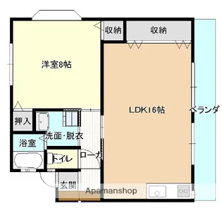 グリーンハイツ(鴨島)【401号室】の間取り