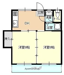 シャルム原田【301号室】の間取り