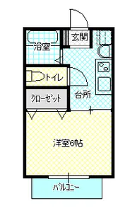エクセレントクリア【12号号室】の間取り