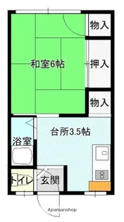 森山アパート【101号室】の間取り