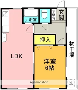 新居ハイツ【101号室】の間取り