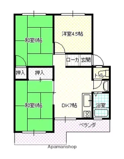 武智マンション【301号室】の間取り