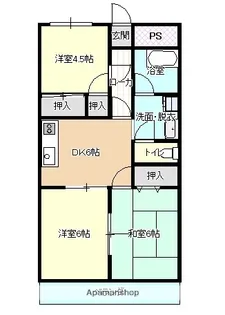 メゾンリビエール【402号室】の間取り
