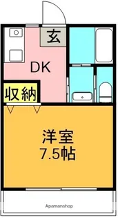 メゾン八千代【102号室】の間取り