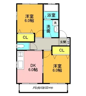 グランデFⅢ【132号室】の間取り