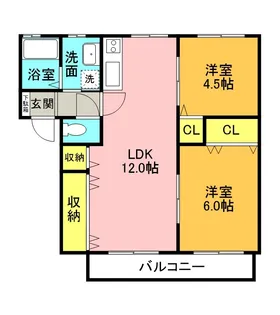 アネックスみやび【208号室】の間取り