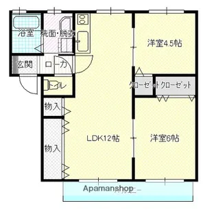 アネックスみやび【1階】の間取り