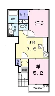 セント・フローラ C【1階】の間取り