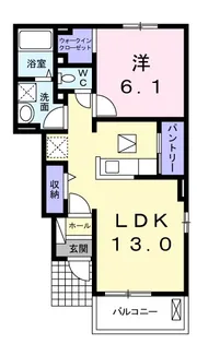 パストラーレ A【1階】の間取り