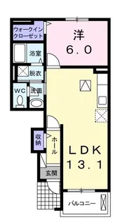 BELLE MAISON 州津【1階】の間取り