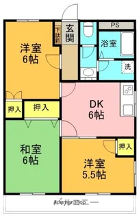 カーナハウス【405号室】の間取り
