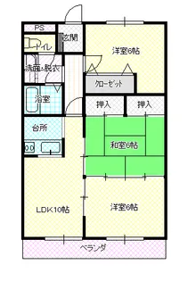 カーナハウス【202号室】の間取り