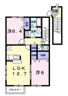 セレノ住友A【2階】の間取り