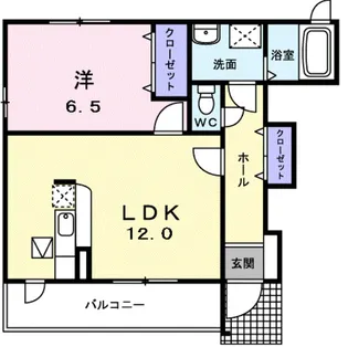 セント・フローラ B【1階】の間取り