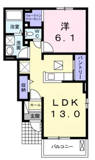 エー エンジェル【1階】の間取り