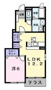 トマト・ラ・ルーナ【1階】の間取り