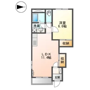 ペティコート脇町【1階】の間取り