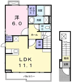 ボア・ソルテ C【2階】の間取り