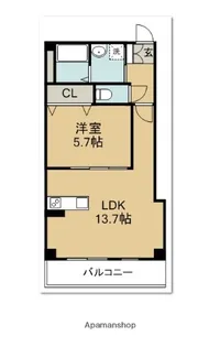 神島ブラッサムさくら【3階】の間取り