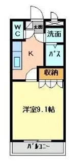 ルミナスハイム遠藤【2階】の間取り