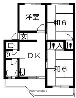 武智マンション【303号室】の間取り