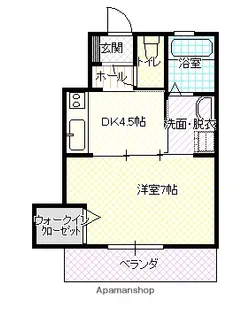 シャーメゾン先須賀【101号室】の間取り