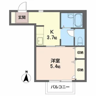フレグランス麻植Ⅱ【0202号室】の間取り