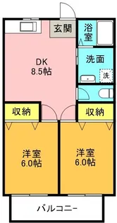 エスペランサ石井【205号室】の間取り