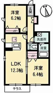 シャーメゾンAYA Ⅰ番館【103号室】の間取り