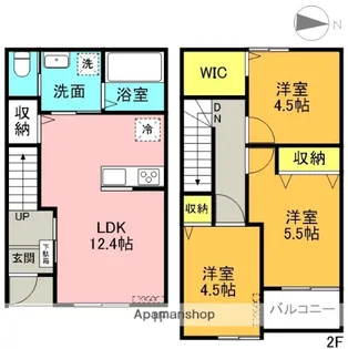 MINERVA Ⅱ【103号室】の間取り