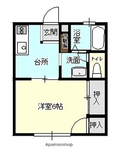 グラン香美【202号室】の間取り