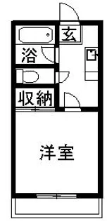 うるし畑荘【107号室】の間取り