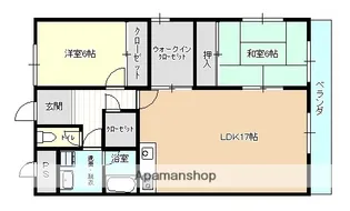 徳島県名西郡石井町石井字石井【アパート】の間取り