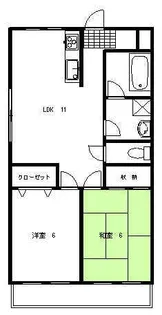 シャレーヴァンテアン【3階】の間取り