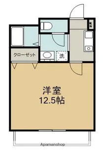 英ビル【3-D号室】の間取り