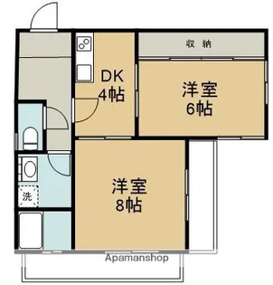 みや城ハイツ【202号室】の間取り