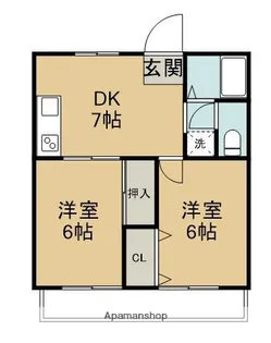 コーポ蔵【102号室】の間取り