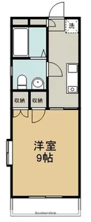 1DKの間取り画像