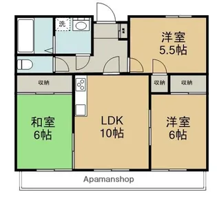 シティウエスト名東【305号室】の間取り